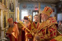 Божественная литургия в предпразднство происхождения честных древ Животворящего Креста Господня Божественная литургия в предпразднство происхождения честных древ Животворящего Креста Господня