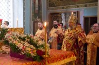 Всенощное бдение в канун происхождения честных древ Животворящего Креста Господня