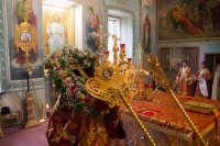 Всенощное бдение в канун происхождения честных древ Животворящего Креста Господня