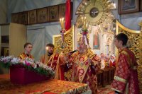 Всенощное бдение в канун происхождения честных древ Животворящего Креста Господня