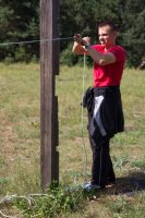 Священнослужитель посетил епархиальный детский туристический лагерь