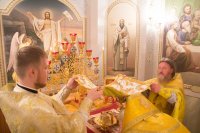 Божественная литургия в день перенесения из Иерусалима в Константинополь мощей первомч. архидиакона Стефана