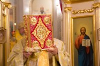 Божественная литургия в день перенесения из Иерусалима в Константинополь мощей первомч. архидиакона Стефана