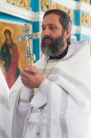 Преосвященный Стефан возглавил Божественную Литургию в Покровском храме г.Речицы