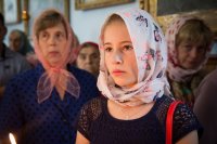 Преосвященный Стефан возглавил Божественную Литургию в Покровском храме г.Речицы