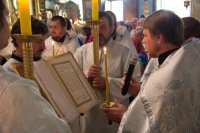 Вечернее богослужение в Свято-Петро-Павловском кафедральном соборе г.Гомеля