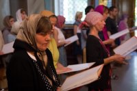 Вечернее богослужение в Свято-Петро-Павловском кафедральном соборе г.Гомеля