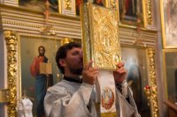 Вечернее богослужение в Свято-Петро-Павловском кафедральном соборе г.Гомеля