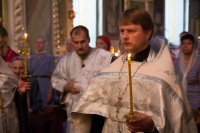 Вечернее богослужение в Свято-Петро-Павловском кафедральном соборе г.Гомеля