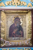 Преосвященный Стефан возглавил Божественную Литургию в Покровском храме г.Речицы