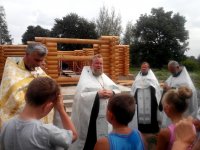 Буда-Кошелево.В д.Рогинь совершен чин основания храма