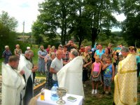 Буда-Кошелево.В д.Рогинь совершен чин основания храма