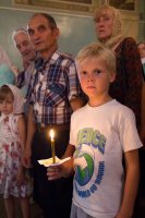 Преосвященный Стефан совершил вечерню и утреню с чином погребения плащаницы Божией Матери