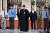 Преосвященнейший Стефан принял участие в торжественной линейке в ГУО "Гомельское городское кадетское училище"