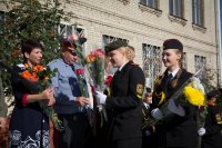 Преосвященнейший Стефан принял участие в торжественной линейке в ГУО "Гомельское городское кадетское училище"