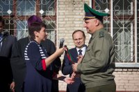 Преосвященнейший Стефан принял участие в торжественной линейке в ГУО "Гомельское городское кадетское училище"