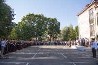 Преосвященнейший Стефан принял участие в торжественной линейке в ГУО "Гомельское городское кадетское училище"