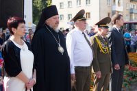 Преосвященный Стефан принял участие в торжественном мероприятии по случаю принесения Военной присяги