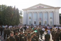 Преосвященный Стефан принял участие в торжественном мероприятии по случаю принесения Военной присяги
