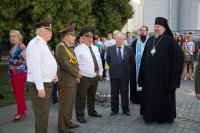 Преосвященный Стефан принял участие в торжественном мероприятии по случаю принесения Военной присяги