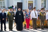 Преосвященный Стефан принял участие в торжественном мероприятии по случаю принесения Военной присяги