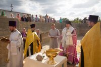 В а.г. Новая Жизнь заложен храм в честь вмц. Веры, Надежды, Любови и матери их Софии