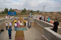 В а.г. Новая Жизнь заложен храм в честь вмц. Веры, Надежды, Любови и матери их Софии