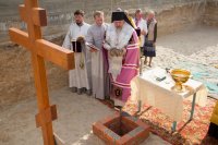 В а.г. Новая Жизнь заложен храм в честь вмц. Веры, Надежды, Любови и матери их Софии