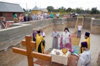 В а.г. Новая Жизнь заложен храм в честь вмц. Веры, Надежды, Любови и матери их Софии