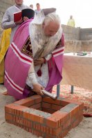 В а.г. Новая Жизнь заложен храм в честь вмц. Веры, Надежды, Любови и матери их Софии