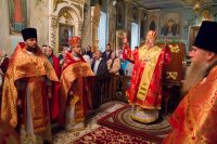 Божественная литургия в день Усекновения главы Иоанна Предтечи