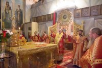 Божественная литургия в день Усекновения главы Иоанна Предтечи