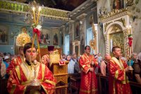 Божественная литургия в день Усекновения главы Иоанна Предтечи