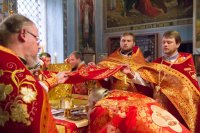 Божественная литургия в день Усекновения главы Иоанна Предтечи
