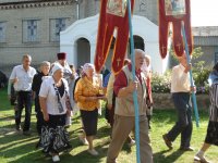 Крестный ход к месту некогда разрушенного храма св.блг.кн. Александра Невского