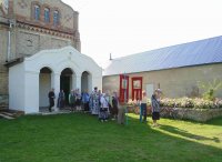 Крестный ход к месту некогда разрушенного храма св.блг.кн. Александра Невского