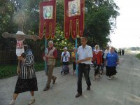 Крестный ход к месту некогда разрушенного храма св.блг.кн. Александра Невского