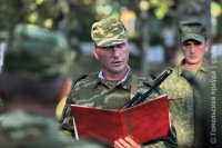 Священнослужитель принял участие в принесении присяги офицерами запаса