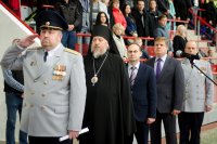 Преосвященный Стефан принял участие в церемонии открытия XIV Межгосударственного турнира по панкратиону «Белая Русь»
