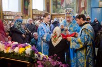 "...нас бо ради молит Богородица Превечнаго Бога"