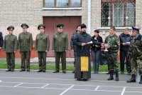 ГОМЕЛЬ. Священнослужитель принял участие в открытии спартакиады «За Беларусь! Учись побеждать!»