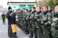 ГОМЕЛЬ. Священнослужитель принял участие в открытии спартакиады «За Беларусь! Учись побеждать!»