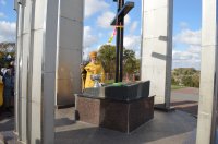 РЕЧИЦА. Молебен с чином благословения и освящения новосооруженнаго креста в часовне Преподобной Евфросинии Полоцкой