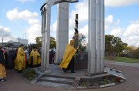 РЕЧИЦА. Молебен с чином благословения и освящения новосооруженнаго креста в часовне Преподобной Евфросинии Полоцкой