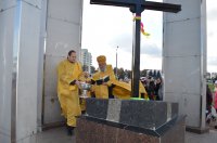 РЕЧИЦА. Молебен с чином благословения и освящения новосооруженнаго креста в часовне Преподобной Евфросинии Полоцкой