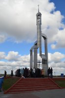 РЕЧИЦА. Молебен с чином благословения и освящения новосооруженнаго креста в часовне Преподобной Евфросинии Полоцкой