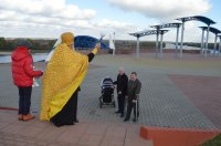 РЕЧИЦА. Молебен с чином благословения и освящения новосооруженнаго креста в часовне Преподобной Евфросинии Полоцкой