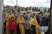 РЕЧИЦА. Молебен с чином благословения и освящения новосооруженнаго креста в часовне Преподобной Евфросинии Полоцкой