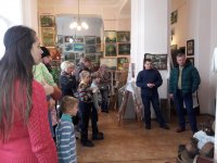 22 октября воспитанники младшей группы воскресной школы храма Иверской иконы Божией Матери, посетили выставку "Маркавiцкаму роду няма пераводу".