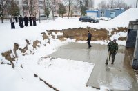 Рабочая поездка в строящийся храм прп. Николы Святоши а. г. Новая Гута